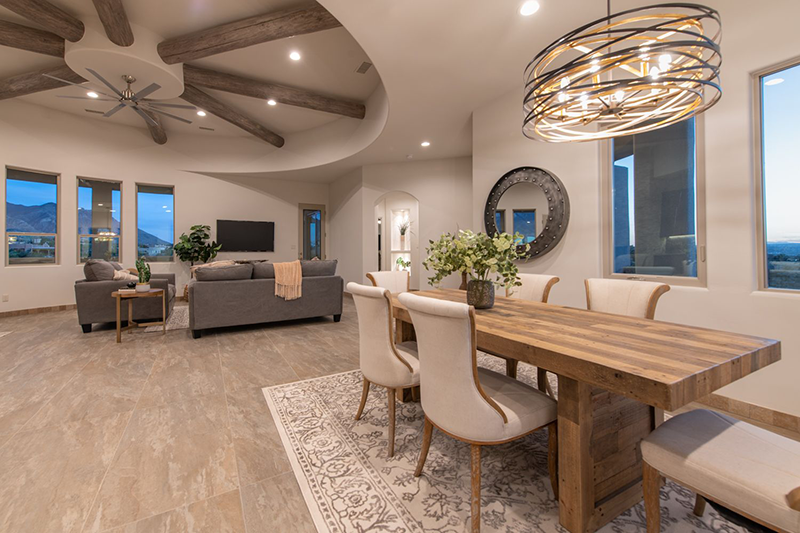 Wagon Wheel pine log ceiling architectural elements