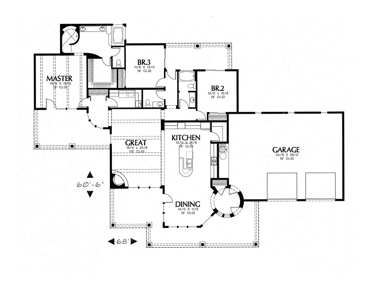 The Canyon Two Custom Southwestern Home Plan