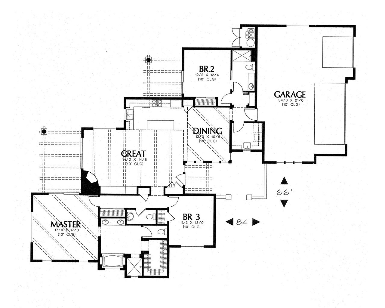 The Mesa Custom Southwestern Home Plan