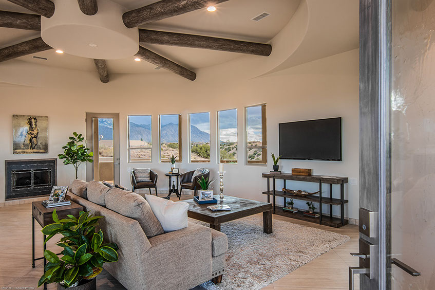 The Wheel House Santa Fe Style Custom Home