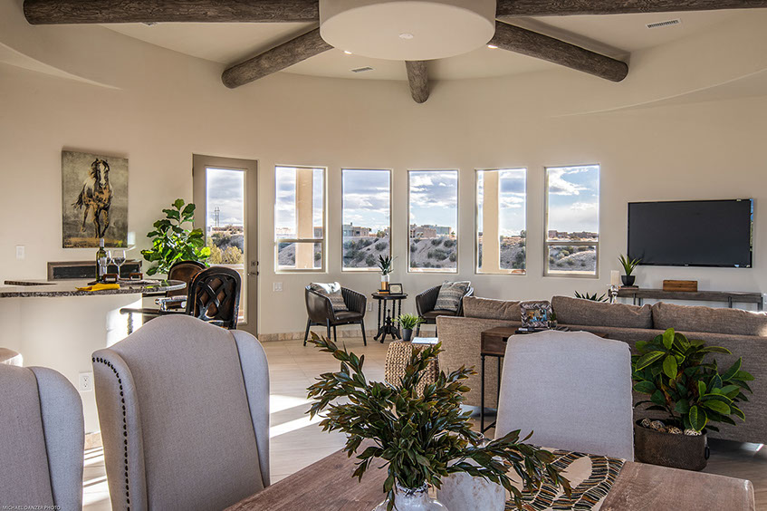 The Wheel House Santa Fe Style Custom Home